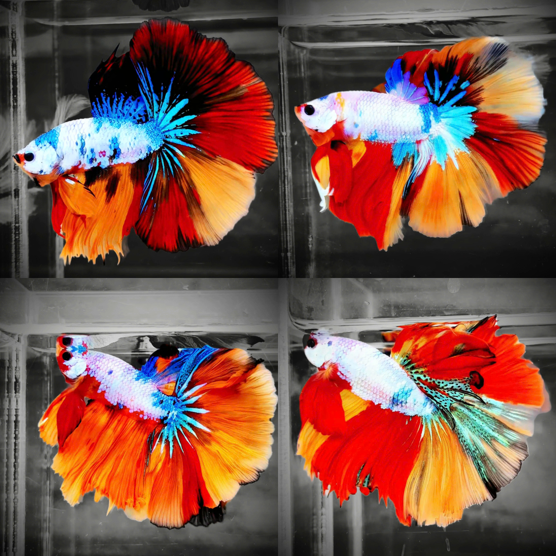 Koi Candy Nemo Halfmoon Male Betta Fish | Mystery Betta