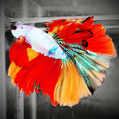 Koi Candy Nemo Halfmoon Male Betta Fish