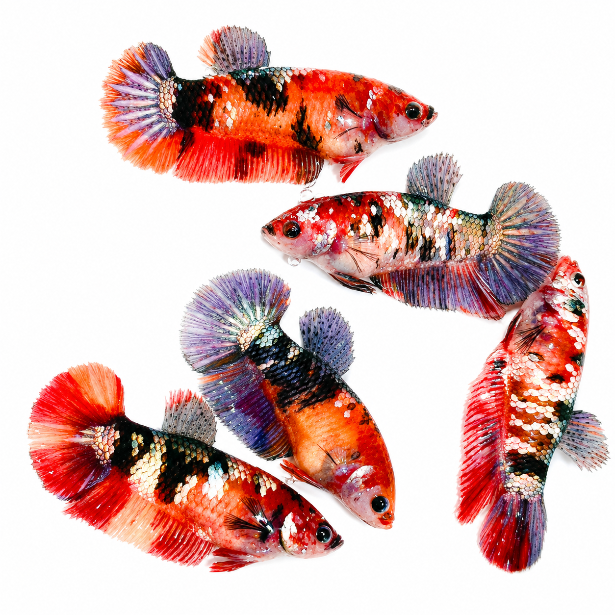 Koi Nemo Copper Plakat Female Betta Fish
